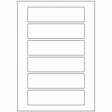 599 - Label Size 155mm x 40mm - 6 labels per sheet