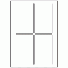 603 - Label Size 135mm x 80mm - 4 labels per sheet 