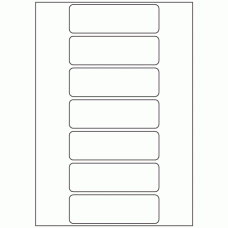 605 - Label Size 120mm x 38mm - 7 labels per sheet 