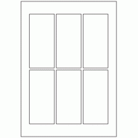 606 - Label Size 119mm x 55mm - 6 labels per sheet