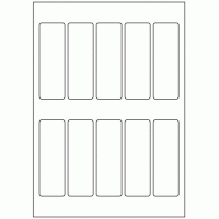 611 - Label Size 105.2mm x 35mm - 10 labels per sheet