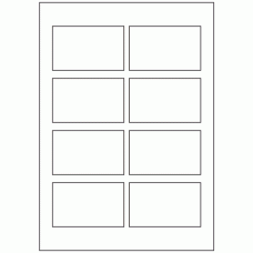 621 - Label Size 86mm x 52.9mm - 8 labels per sheet