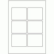 623 - Label Size 85mm x 70mm - 6 labels per sheet 