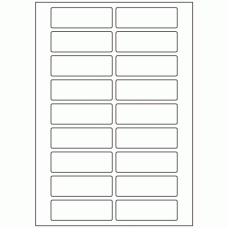 625 - Label Size 82mm x 27mm - 18 labels per sheet 