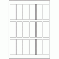 630 - Label Size 80mm x 30mm - 18 labels per sheet