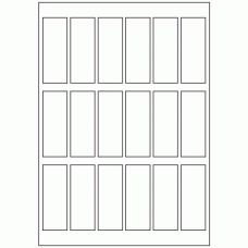 630 - Label Size 80mm x 30mm - 18 labels per sheet