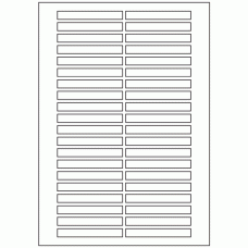 632 - Label Size 80mm x 10mm - 40 labels per sheet 