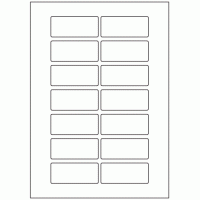 636 - Label Size 72mm x 31mm - 14 labels per sheet