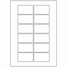 637 - Label Size 70mm x 40mm - 12 labels per sheet