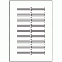 639 - Label Size 65mm x 7mm - 40 labels per sheet