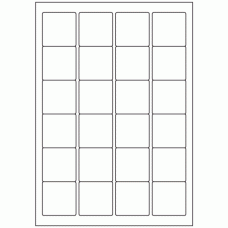 648 - Label Size 45mm x 45mm - 24 labels per sheet 