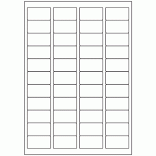 650 - Label Size 45mm x 25mm - 44 labels per sheet