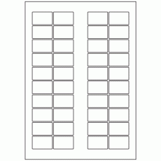 655 - Label Size 38mm x 24mm - 40 labels per sheet 