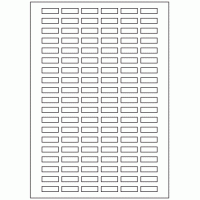 657 - Label Size 25mm x 8mm - 114 labels per sheet