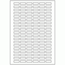 657 - Label Size 25mm x 8mm - 114 labels per sheet