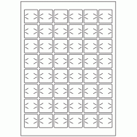 935 - Label Size 30mm x 30mm - 48 labels per sheet