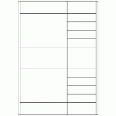 936 - Mixed Rectangles - 16 labels per sheet 