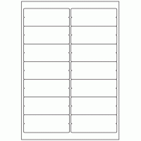 941 - Notch Label Size 99.1mm x 38.1mm - 14 labels per sheet