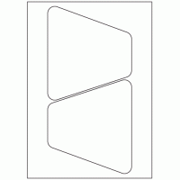 953 - Bottle Label Size 157.8mm x 141.6mm - 2 labels per sheet