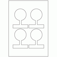 961 - Jar Seal Label Size 102mm x 80mm - 4 labels per sheet