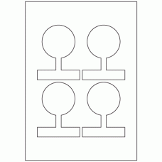 961 - Jar Seal Label Size 102mm x 80mm - 4 labels per sheet