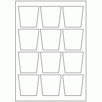 968 - Bottle Label Size 62mm x 61.7mm - 12 labels per sheet