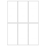 40037 - Label Size 65mm x 140mm - 6 label(s) per sheet