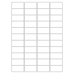 40049 - Label Size 48.5mm x 25.4mm - 44 label(s) per sheet