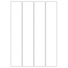 40050 - Label Size 48mm x 284mm - 4 label(s) per sheet