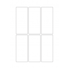 40252 - Label Size 50mm x 115mm - 6 label(s) per sheet