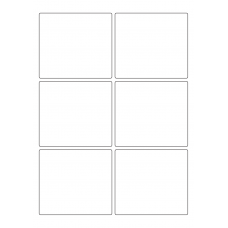 40254 - Label Size 95mm x 85mm - 6 label(s) per sheet
