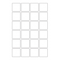 40260 - Label Size 41mm x 41mm - 24 label(s) per sheet