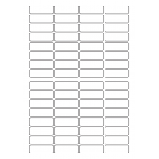 40292 - Label Size 45mm x 15mm - 64 label(s) per sheet 