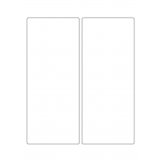 40293 - Label Size 96mm x 232mm - 2 label(s) per sheet 
