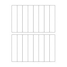 40297 - Label Size 24mm x 120mm - 16 label(s) per sheet 