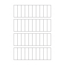 40304 - Label Size 17mm x 55mm - 40 label(s) per sheet 