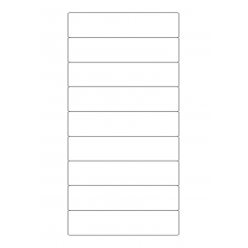 40308 - Label Size 133mm x 29.6mm - 9 label(s) per sheet 