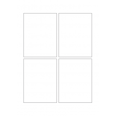 40320 - Label Size 85mm x 112mm - 4 label(s) per sheet 