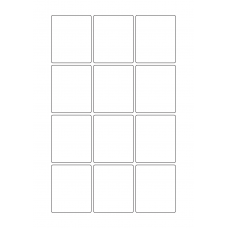 40330 - Label Size 52mm x 62mm - 12 label(s) per sheet 
