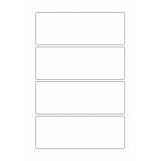 40352 - Label Size 164mm x 60mm - 4 label(s) per sheet 