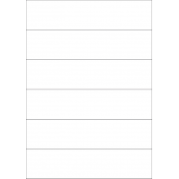 40372 - Label Size 210mm x 49.5mm - 6 label(s) per sheet