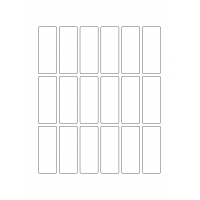40386 - Label Size 27mm x 70mm - 18 label(s) per sheet