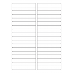 40424 - Label Size 97mm x 15mm - 36 label(s) per sheet