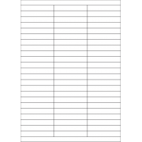 40434 - Label Size 70mm x 12mm - 69 label(s) per sheet