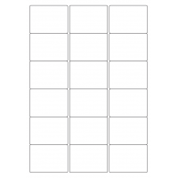 40442 - Label Size 63.5mm x 46.5mm - 18 label(s) per sheet