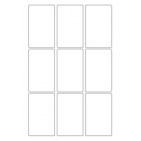 40446 - Label Size 55mm x 90mm - 9 label(s) per sheet