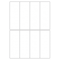 40447 - Label Size 50mm x 138mm - 8 label(s) per sheet