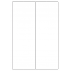 40450 - Label Size 48mm x 284mm - 4 label(s) per sheet 