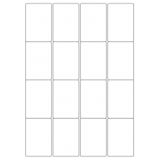 40451 - Label Size 48mm x 71mm - 16 label(s) per sheet 
