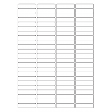 40454 - Label Size 48mm x 12mm - 92 label(s) per sheet 